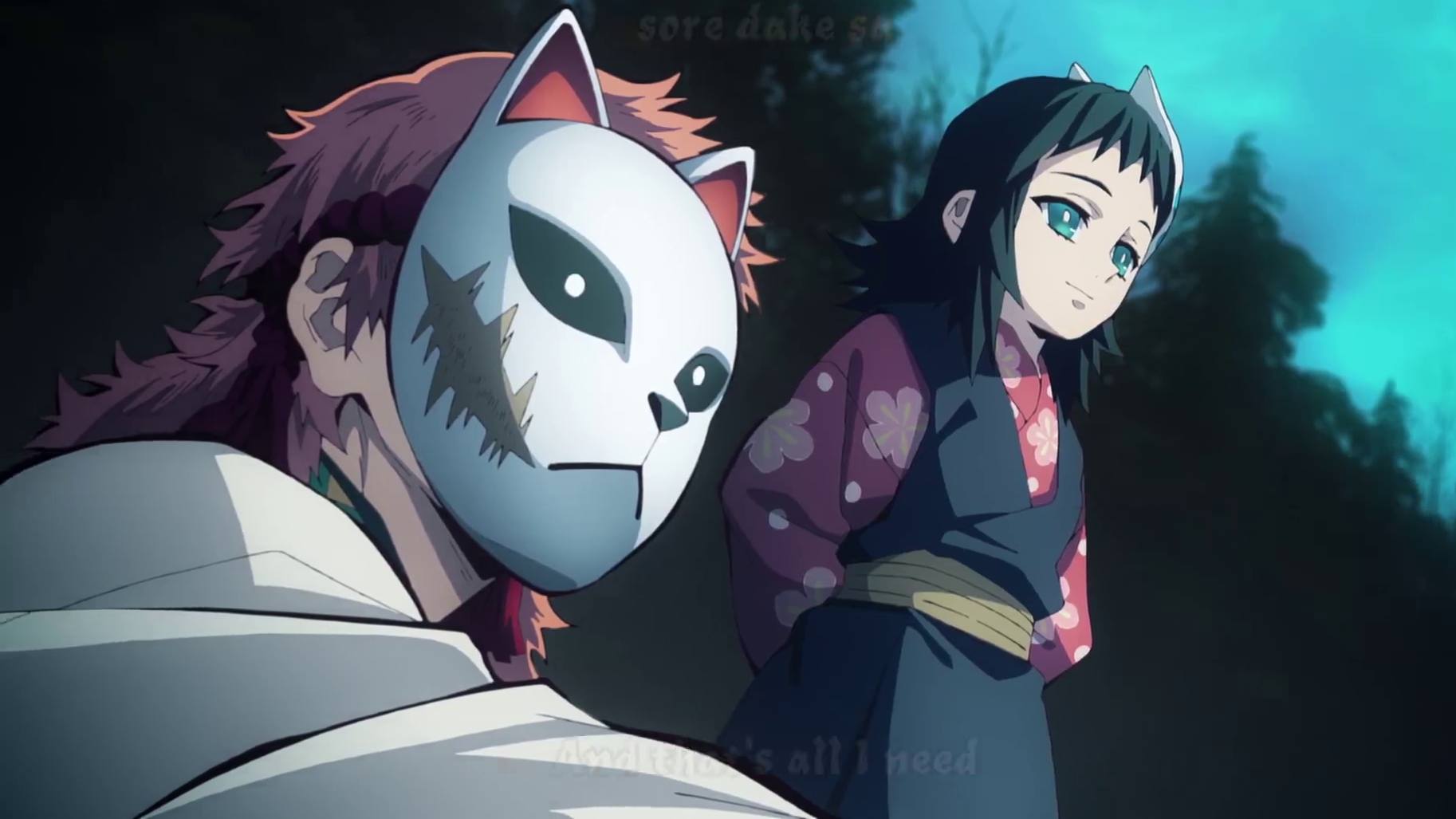 Demon Slayer Final Selection Arc Sabito and Makomo