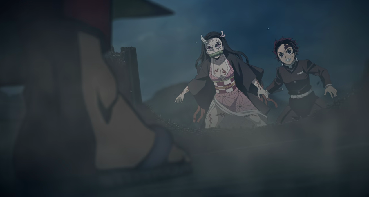 Demon Slayer Woemn Nezuko And Tanjiro Against Sekido