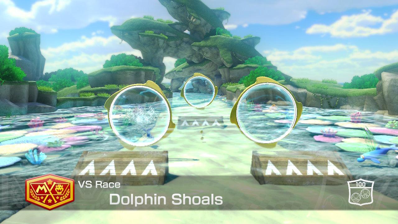 Dolphin Shoals - Mario Kart 8 Deluxe - Course Map