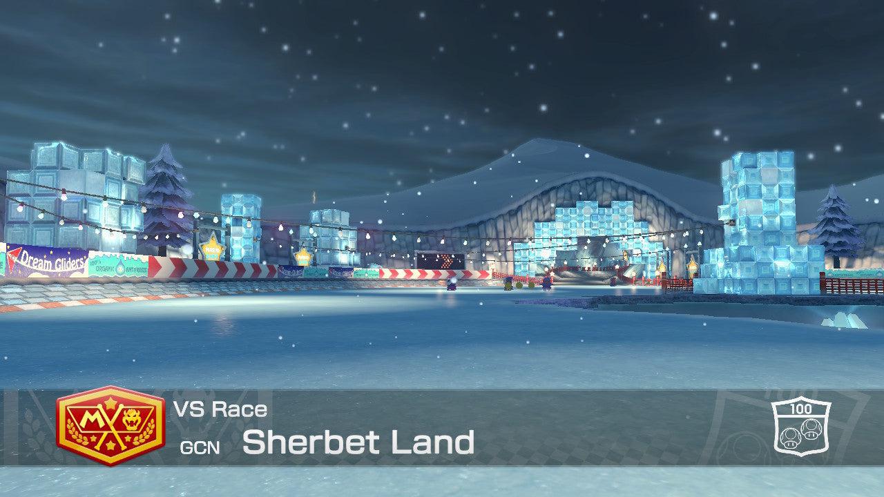 GCN Sherbet Land - Mario Kart 8 Deluxe - Course Map