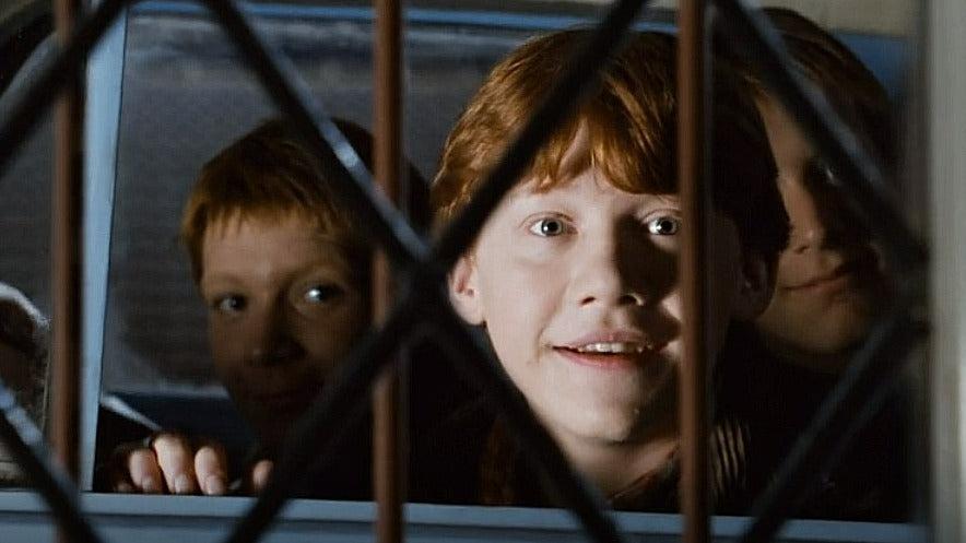 Harry Potter and the Chamber of Secrets Ron Breaks Harry Out Bars Room