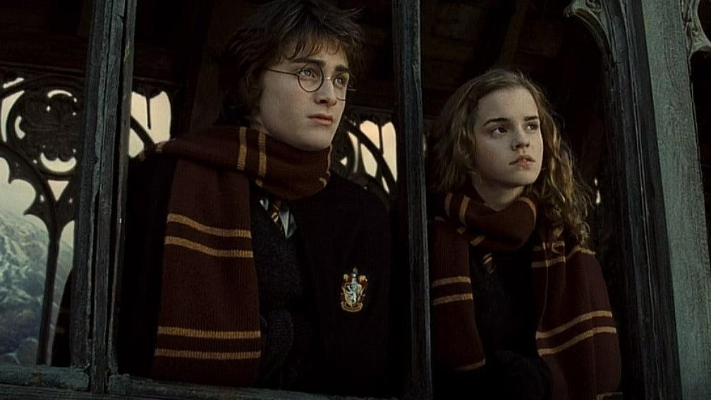 Harry Potter and the Goblet of Fire Harry And Hermione Gryffindor Scarves