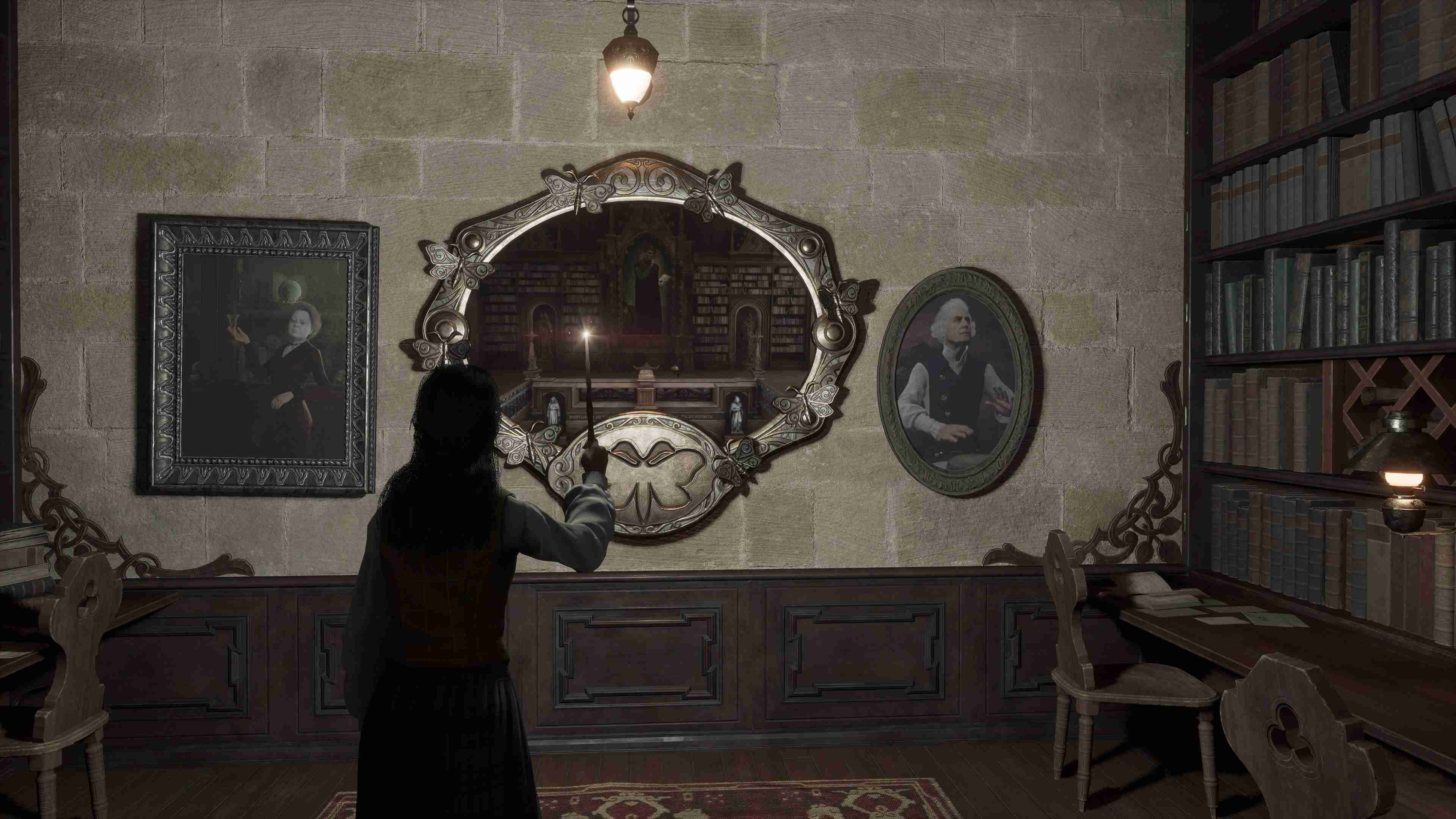 Hogwarts Legacy Moth Mirror Library