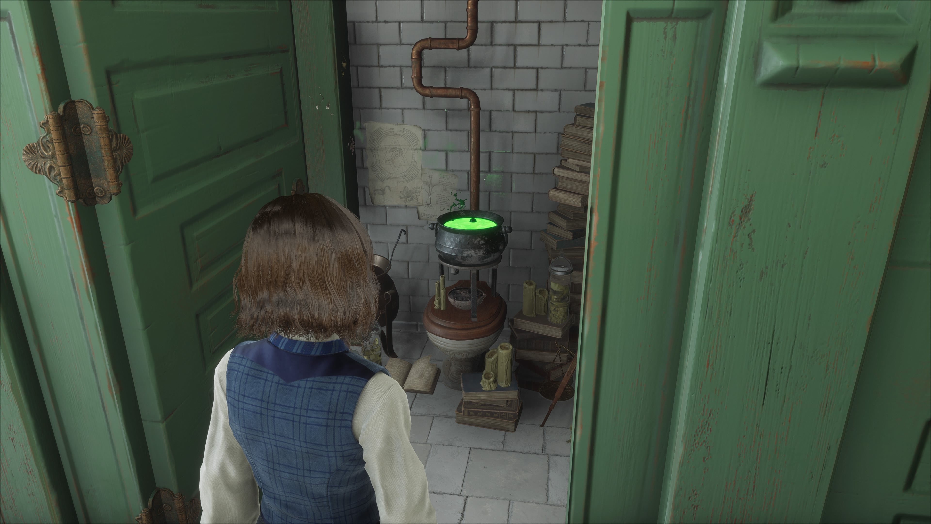 Hogwarts Legacy Polyjuice Potion in Bathroom