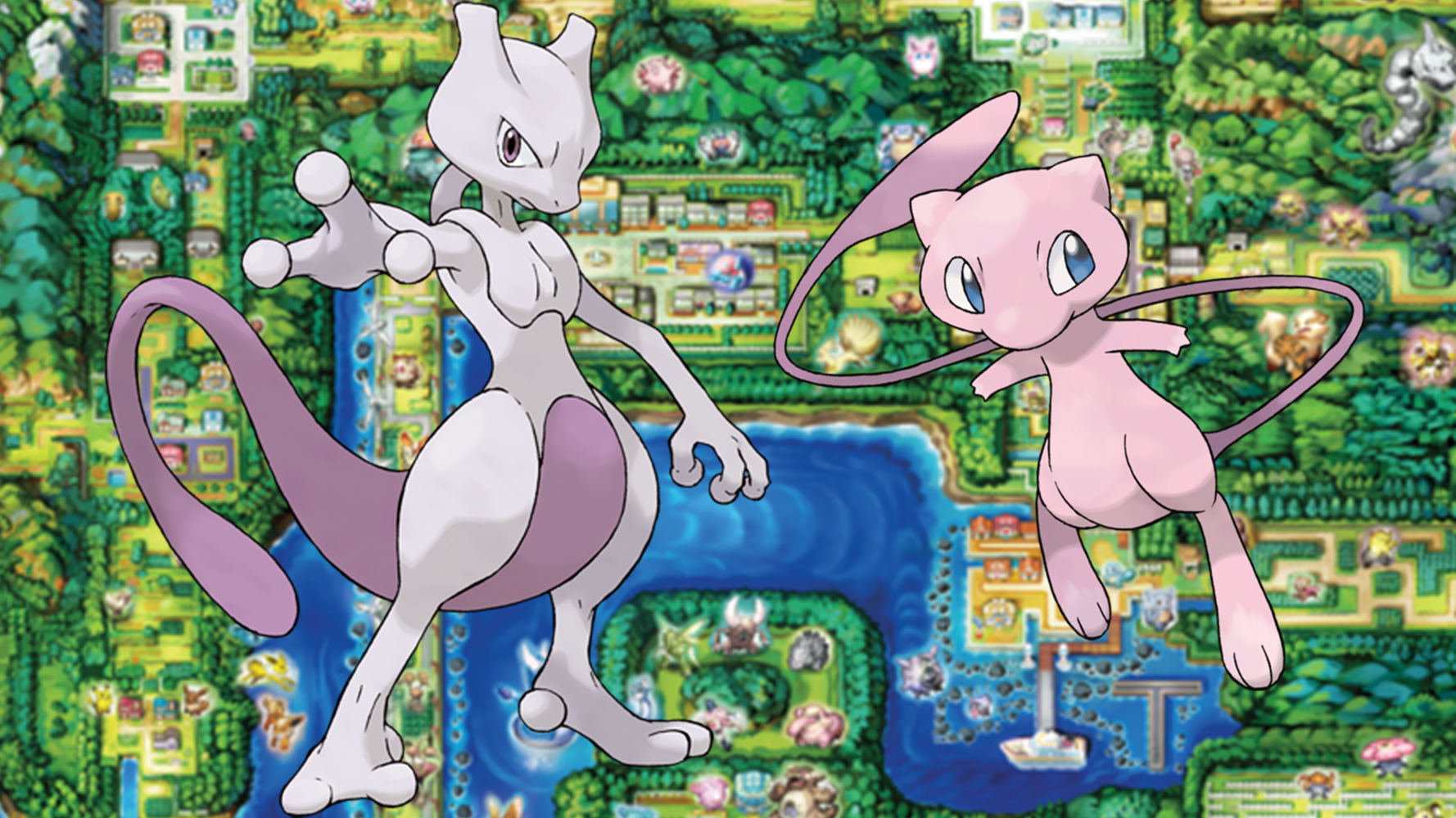 Kanto Legendary Pokemon Mew Duo Mewtwo Mew