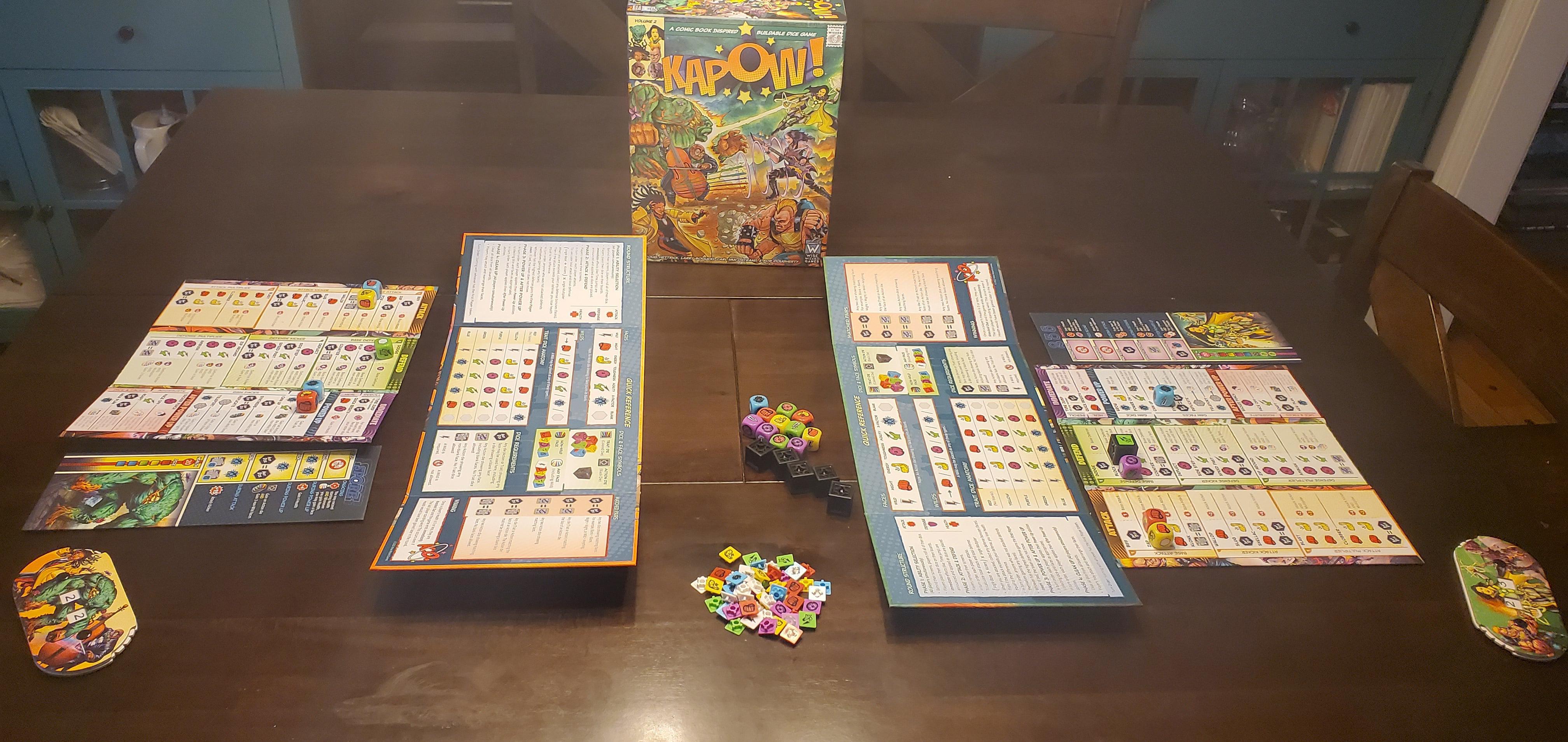 Kapow Board Game Play