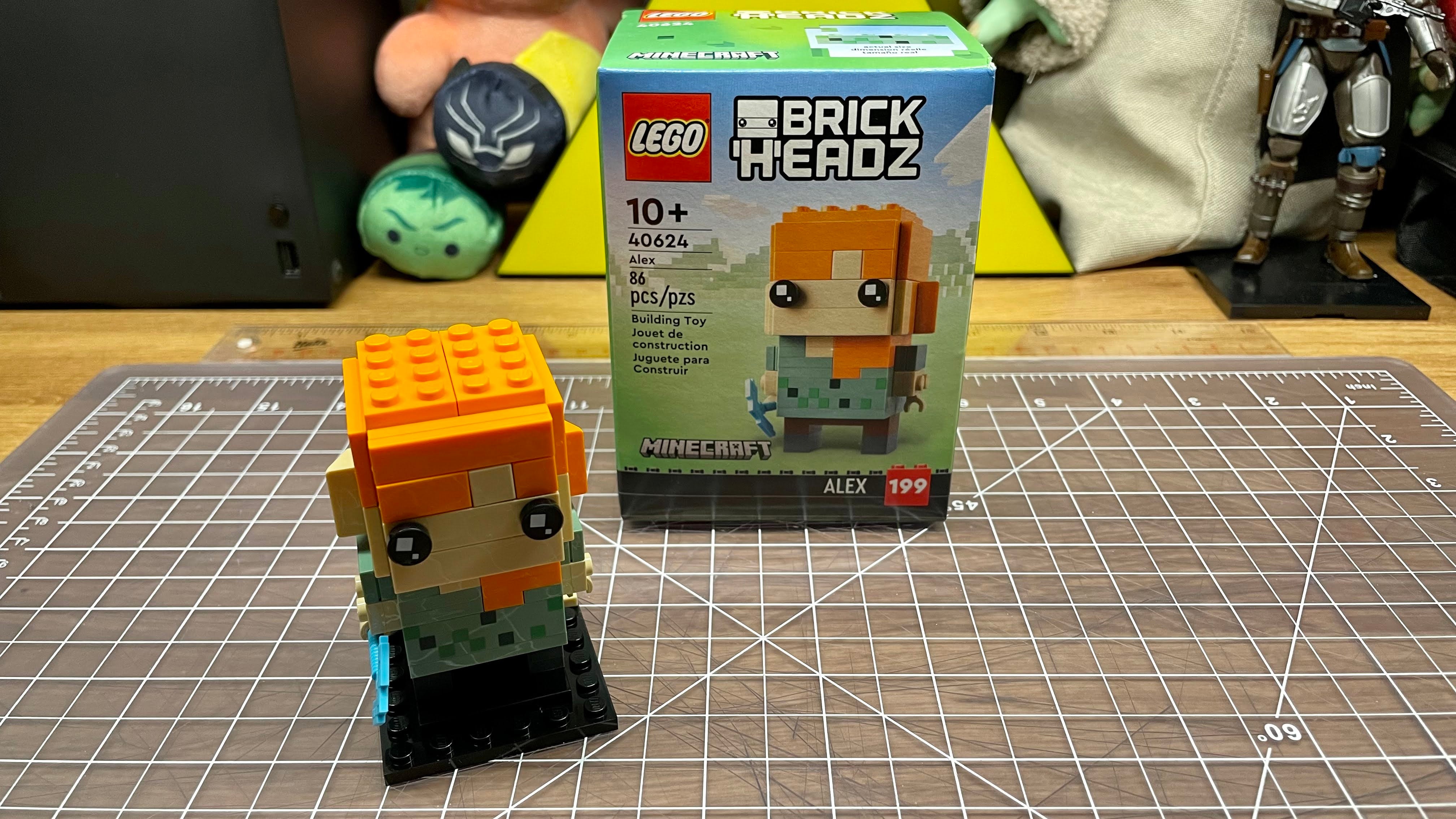 LEGO BrickHeadz Minecraft Alex 40624 Built with Box