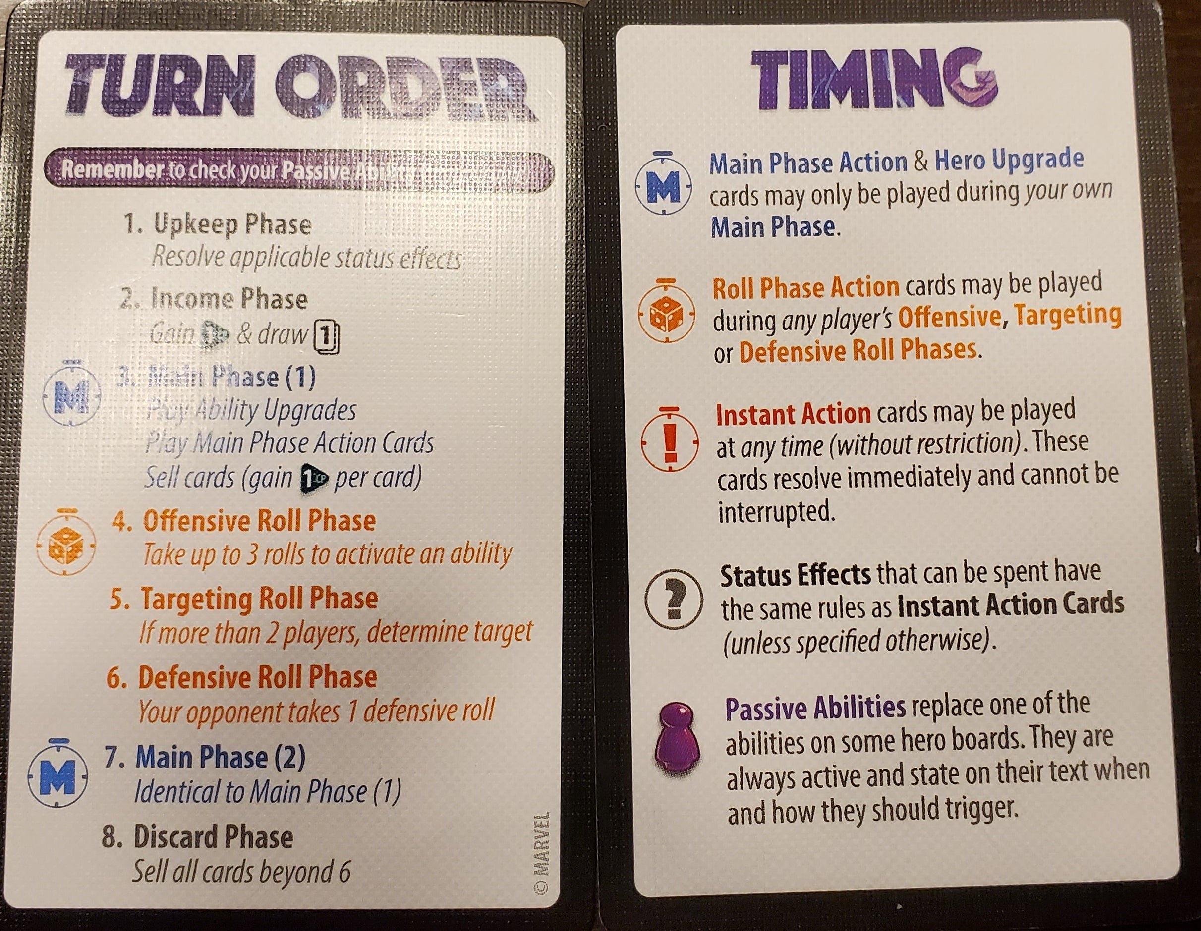 Marvel Dice Throne Turn Order and Timing