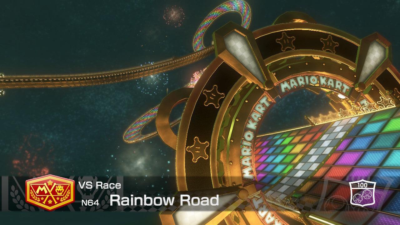 N64 Rainbow Road - Mario Kart 8 Deluxe - Course Map
