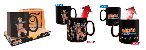 Naruto Gift Heat Change Mug Coaster Set