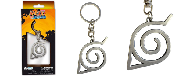 Naruto Metal Konoha Keychain Gift