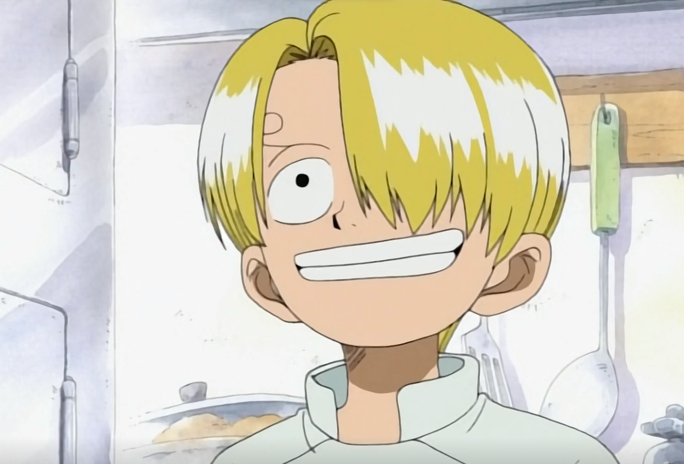 One Piece A Smiling young Sanji as he learns to become a great chef