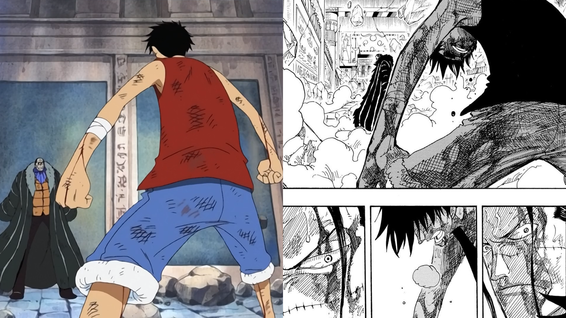 One Piece Arabasta Saga Arc Luffy Fights Crocodile Anime Vs Manga