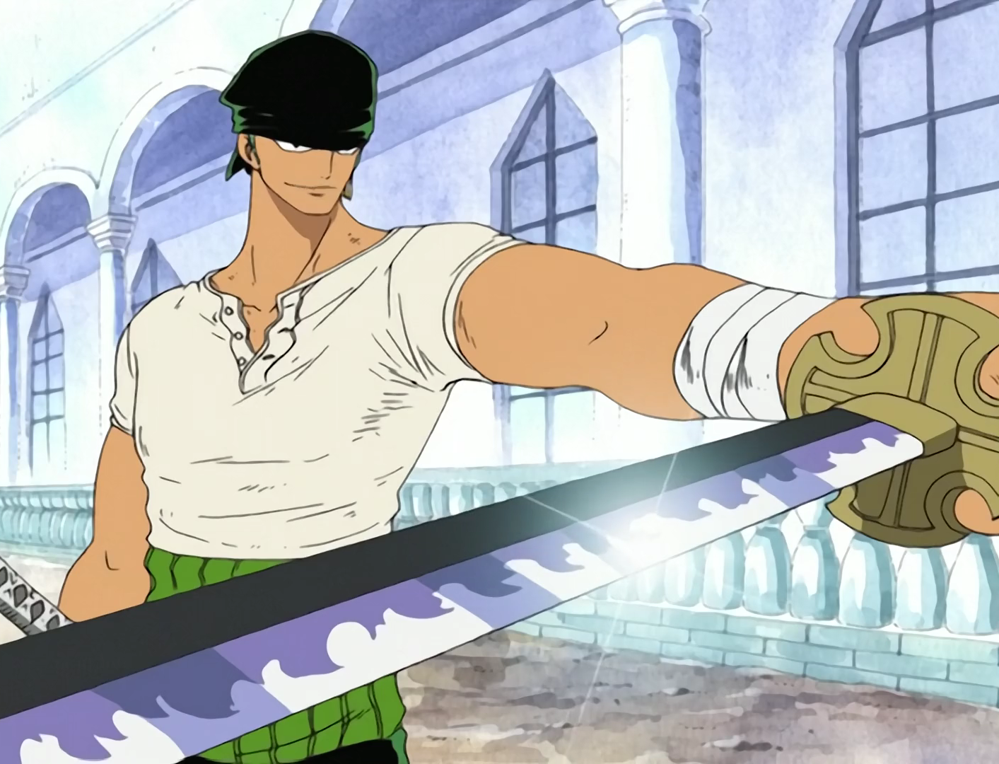 One Piece Arabasta Zoro Ready to Fight