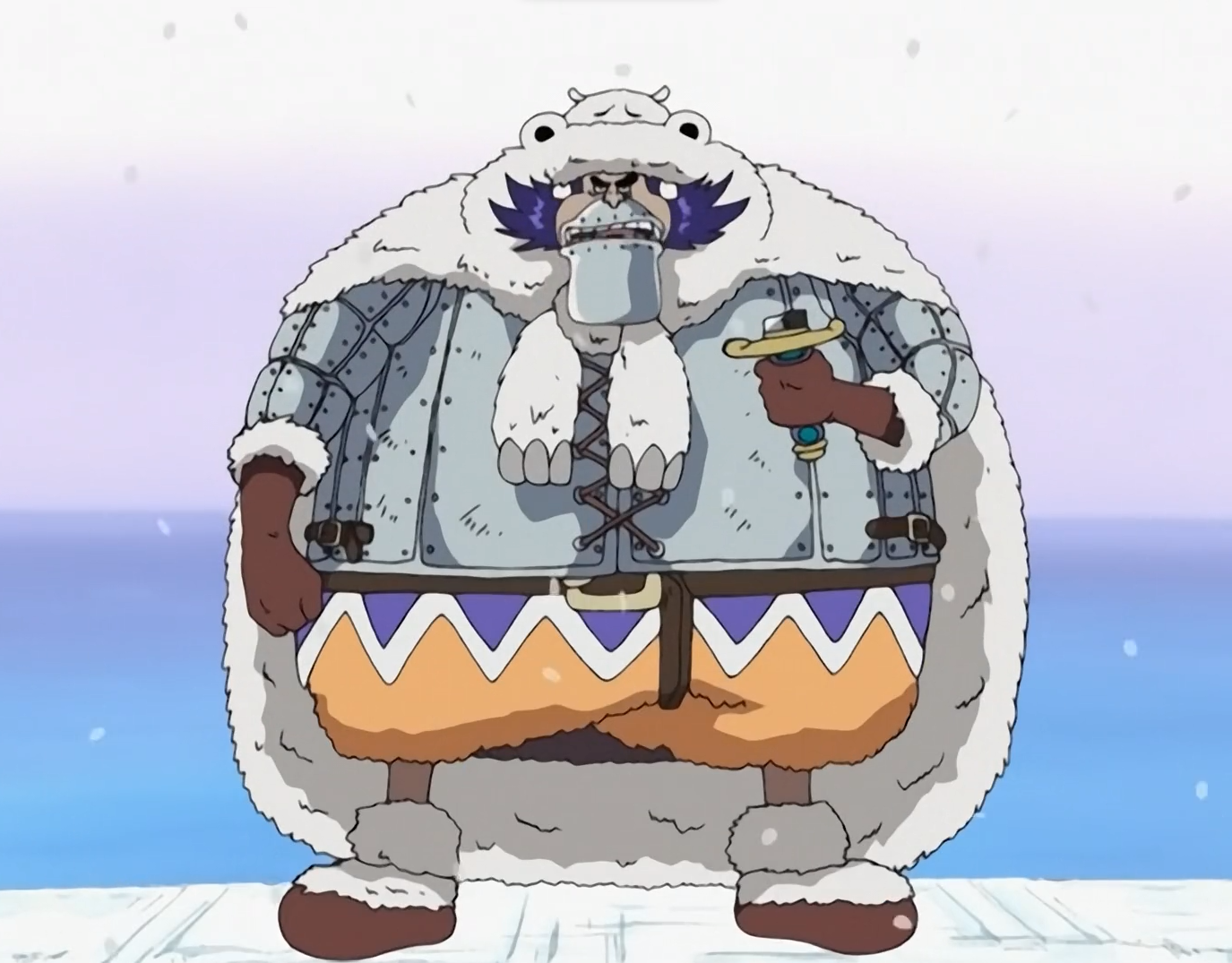 One Piece Captain Wapol first appears in front of the Straw Hats