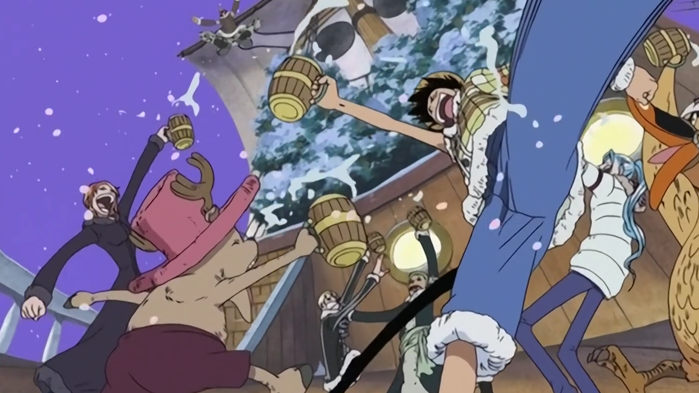 One Piece Drum Island Chopper Celebrates With The Straw Hats