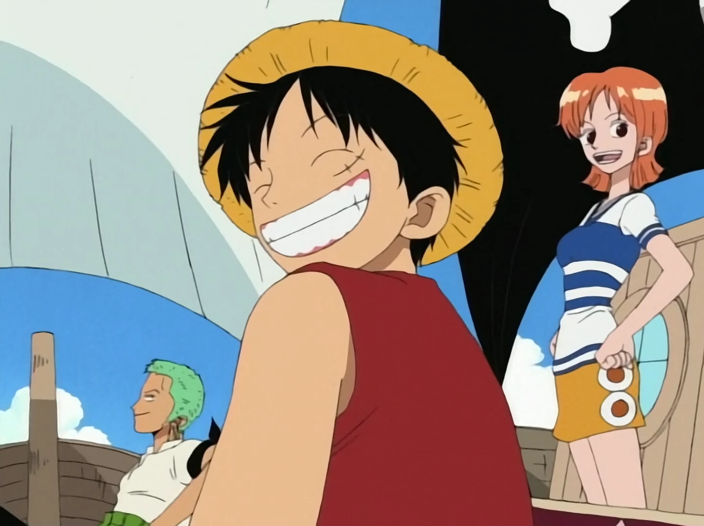 One Piece East Blue Saga Luffy Zoro And Nami First Time Sailing Together