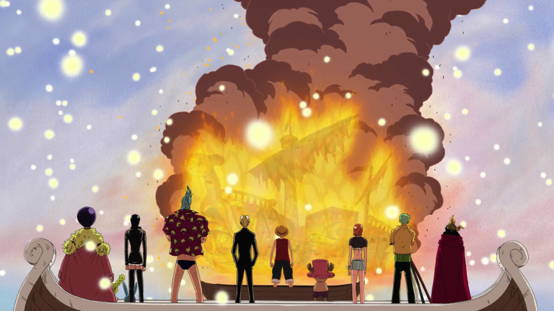 One Piece Enies Lobby Arc Merry's Funeral