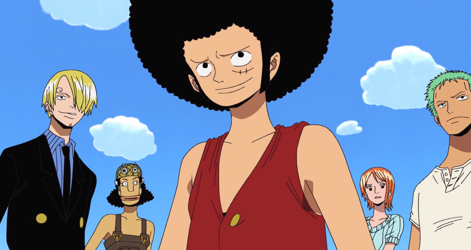 One Piece Foxy's Return Afro Luffy