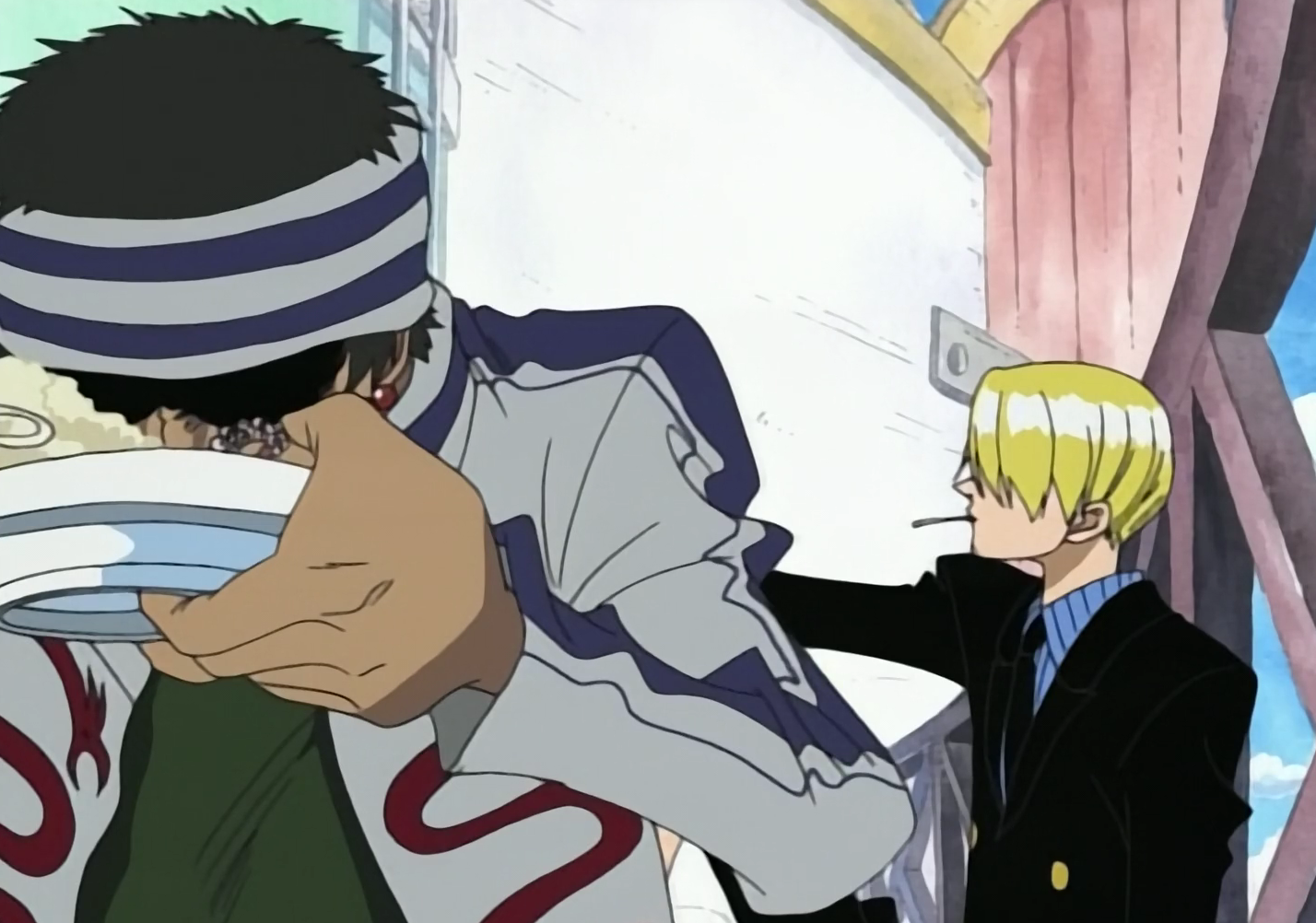 One Piece Gin finally gets to eat Sanjis food