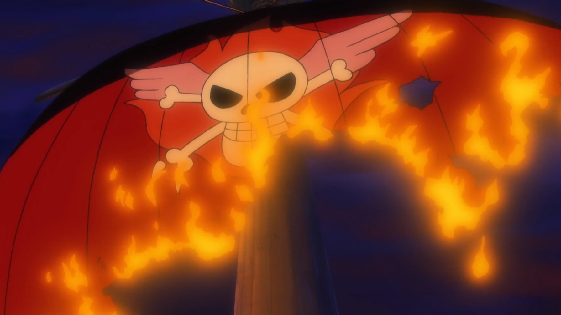 One Piece Ice Hunter Arc Phoenix Pirates Jolly Roger burning