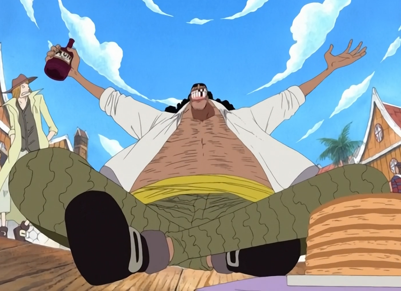 One Piece Jaya Arc Blackbeard and encourages Luffy to keep following his dreams