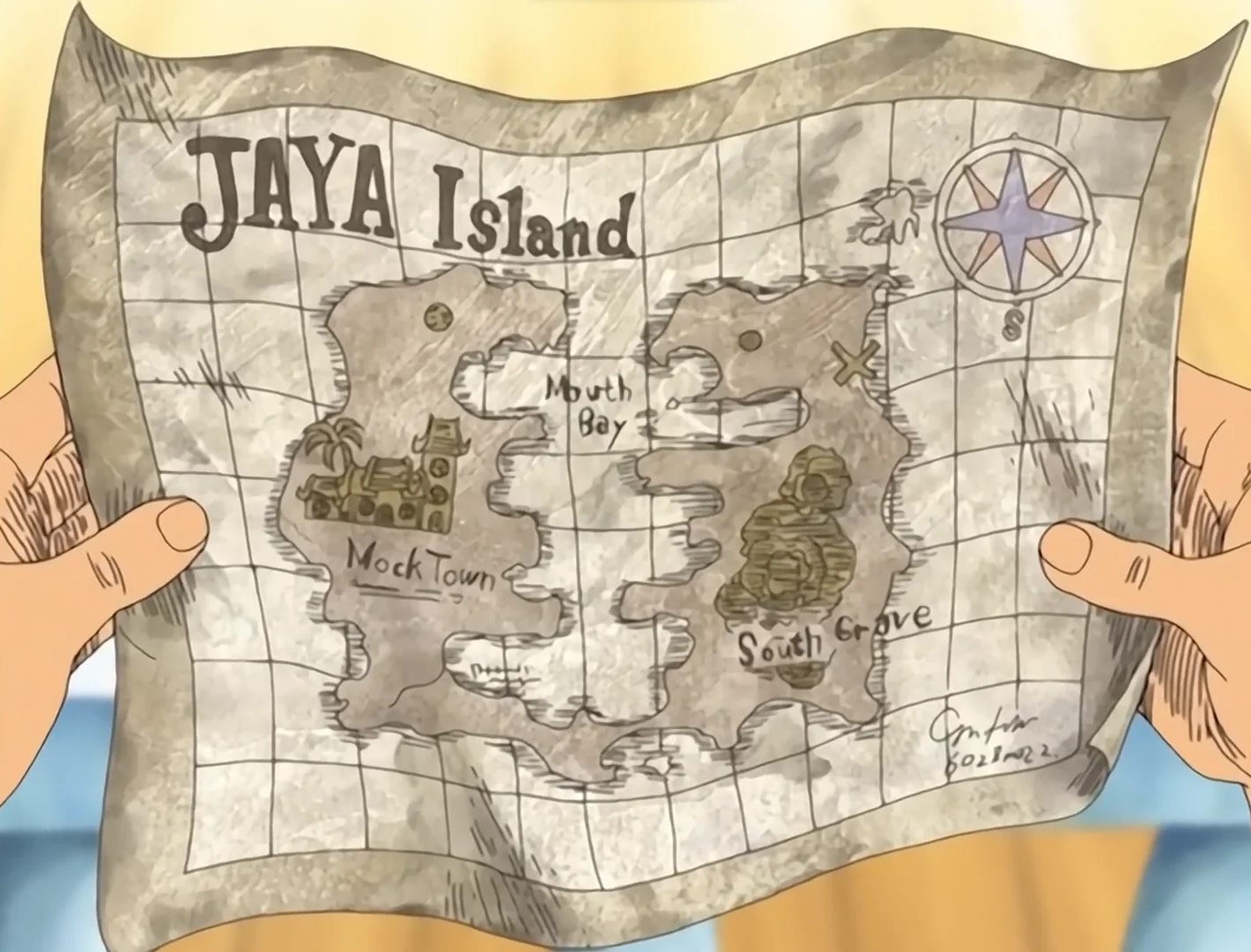 One Piece Jaya Arc Map Of Jaya Island