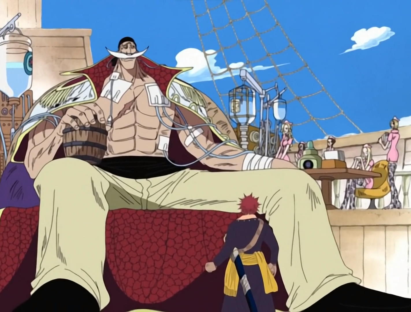 One Piece Jaya Island Arc Whitebeard tears Shanks letter into pieces