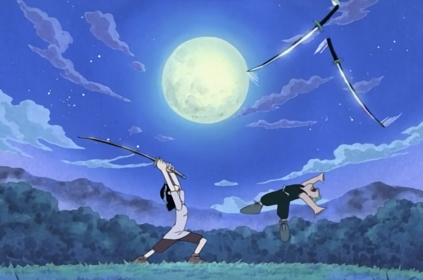 One Piece Kuina Defeats Zoro as a kid once again