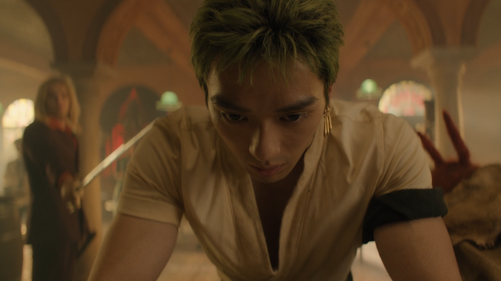 One Piece Live Action Romance Dawn Helmeppo Confronts Zoro At The Bar