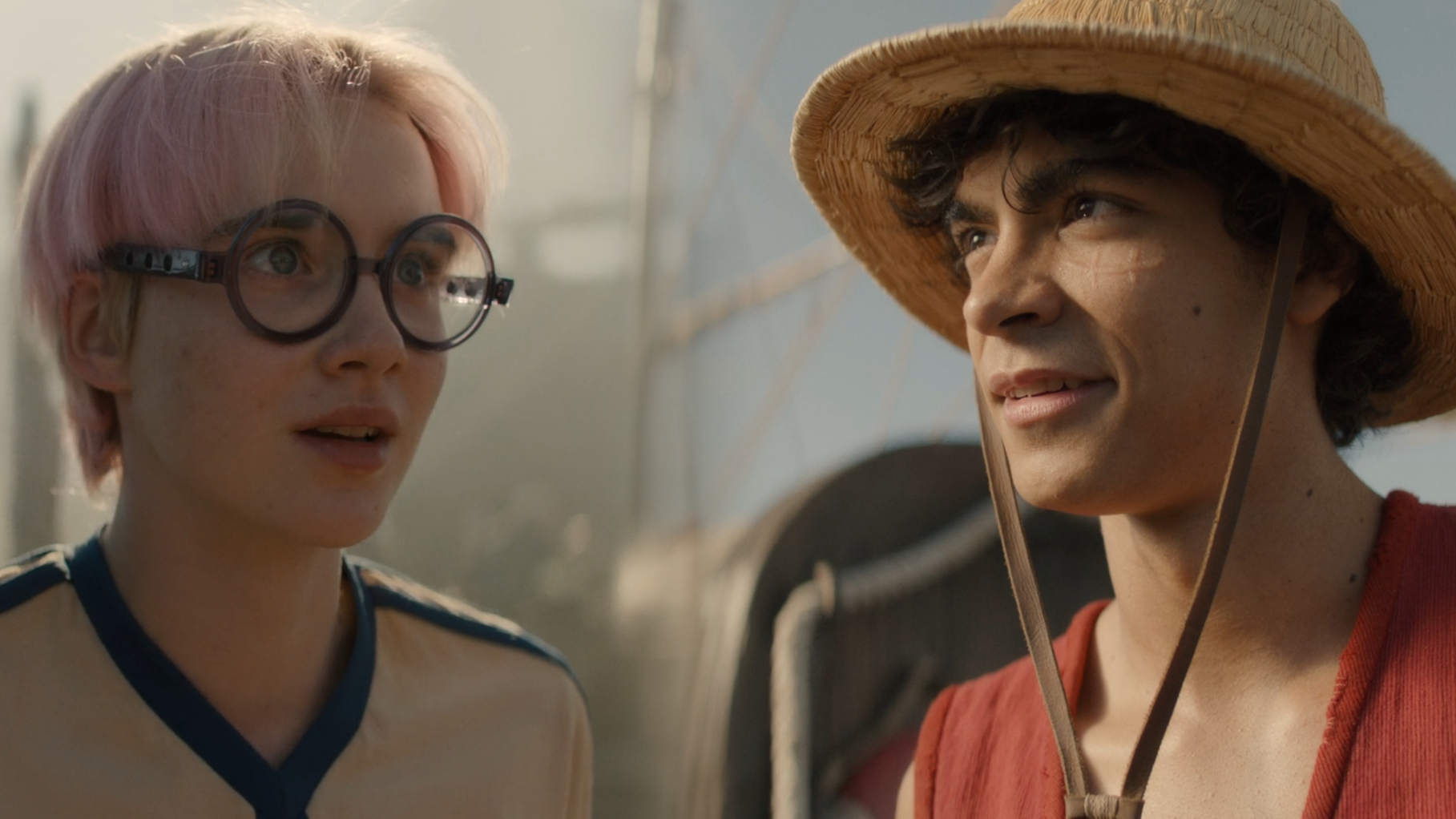 One Piece Live Action Romance Dawn Luffy And Koby Say Gooodbye