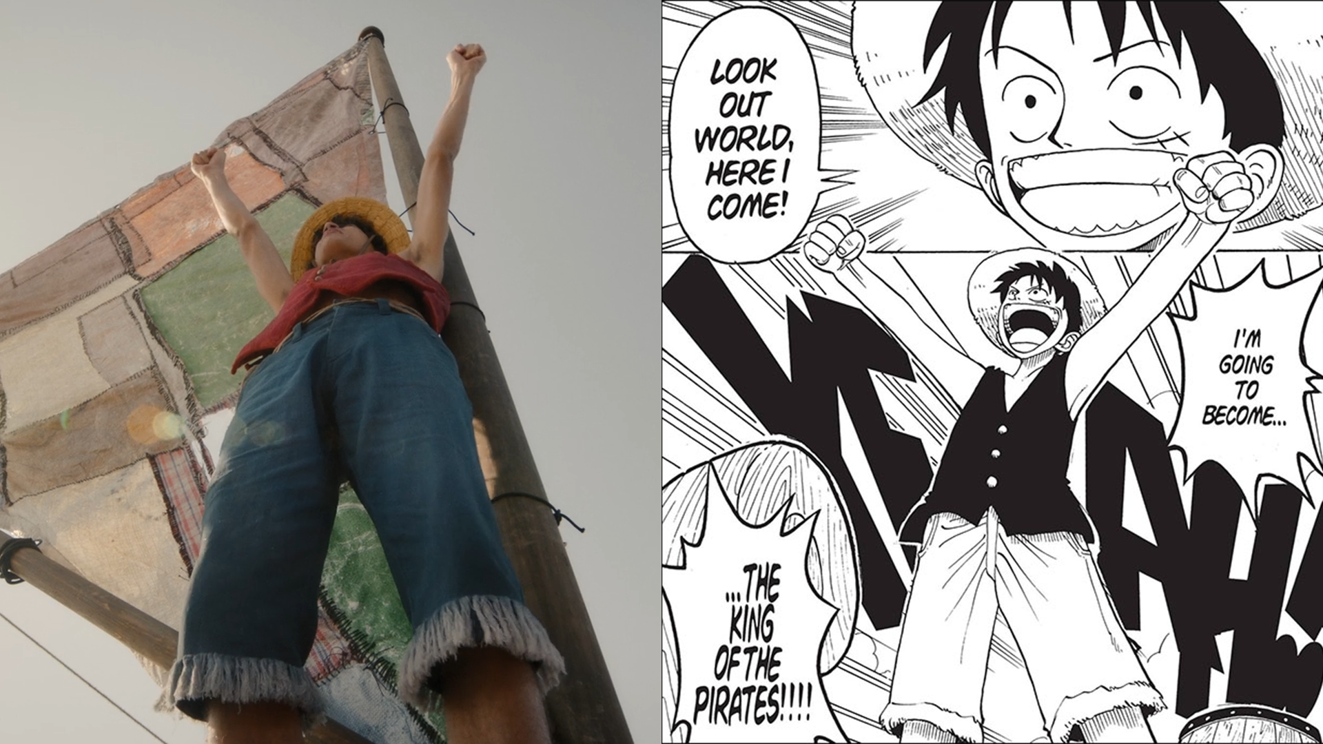 One Piece Live Action Romance Dawn Luffy Begins His Journey Vs Manga