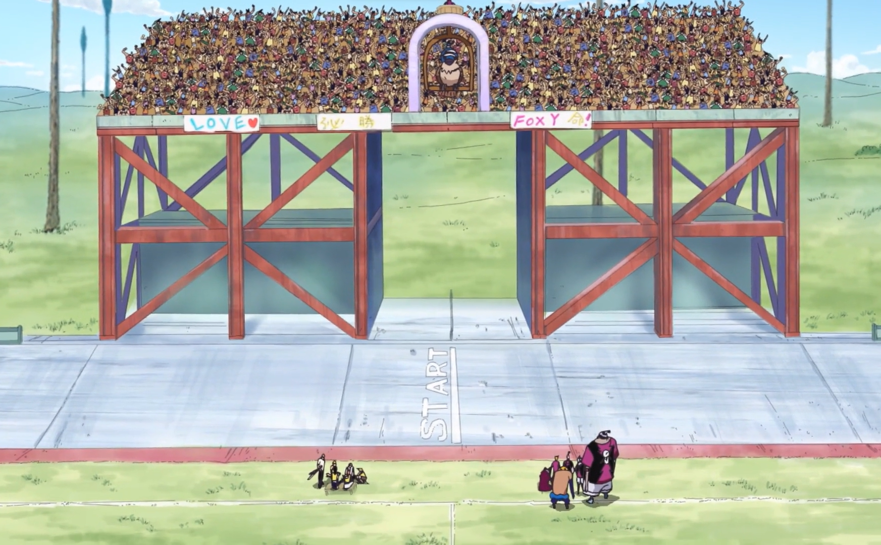 One Piece Long Ring Long Land Roller Race Track