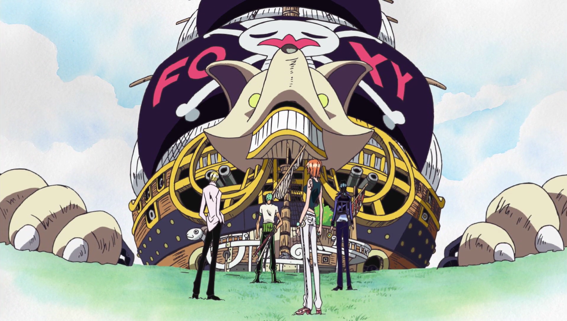 One Piece Long Ring Long Land the Foxy Pirates Boat Ship