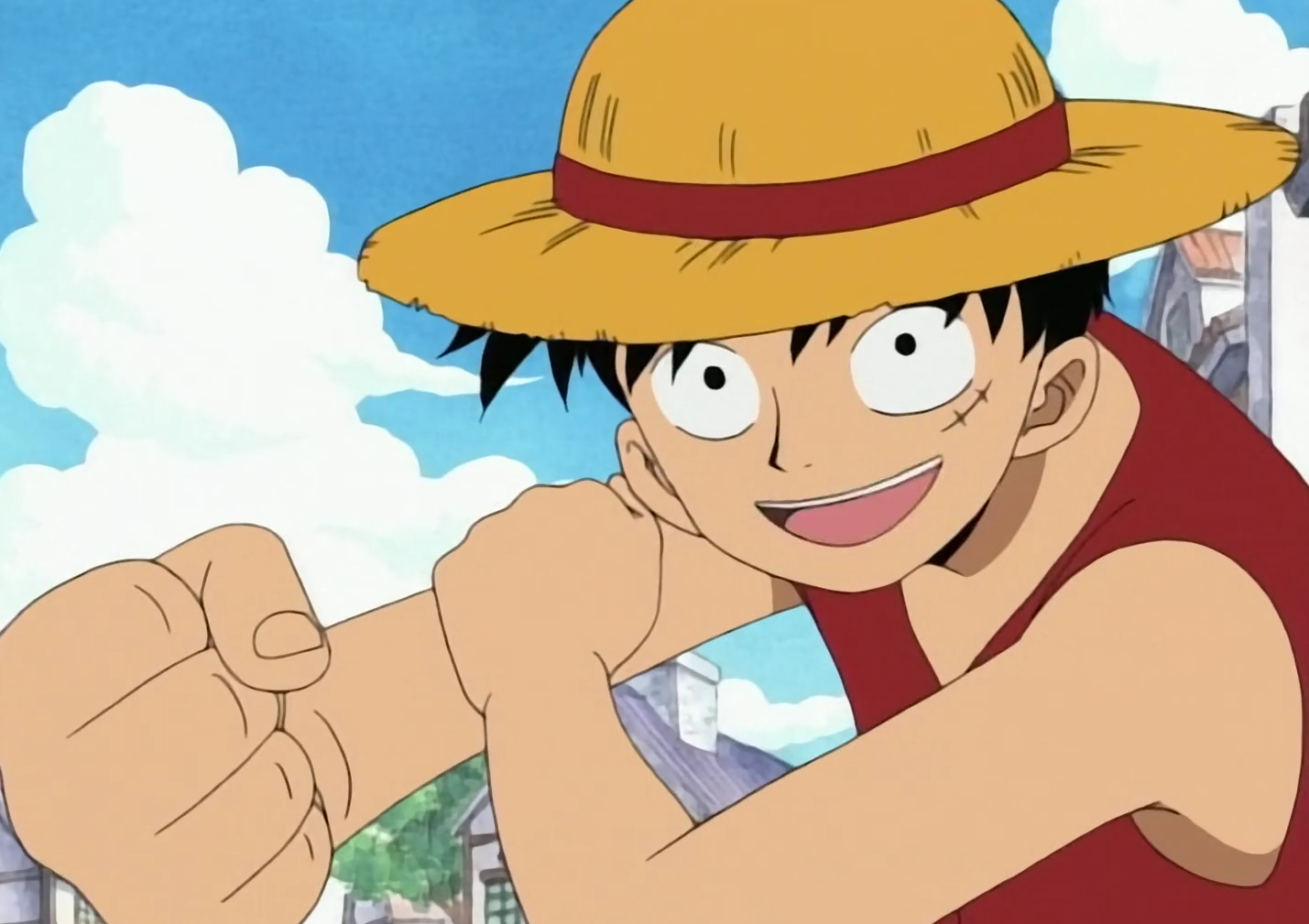 One Piece Luffy faces Buggy for the first time