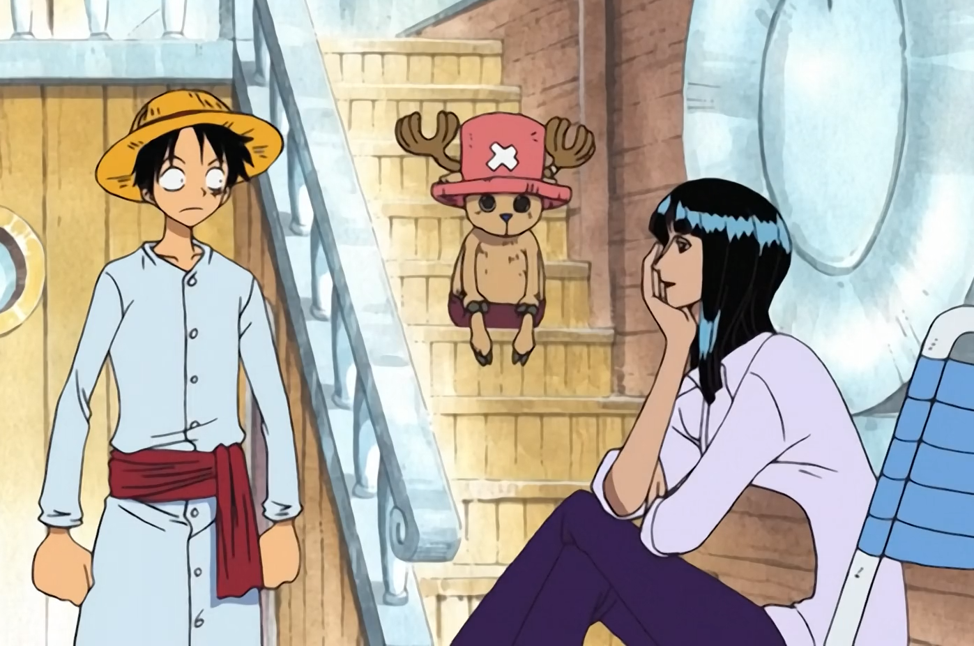 One Piece Luffy welcomes Robin into his crew