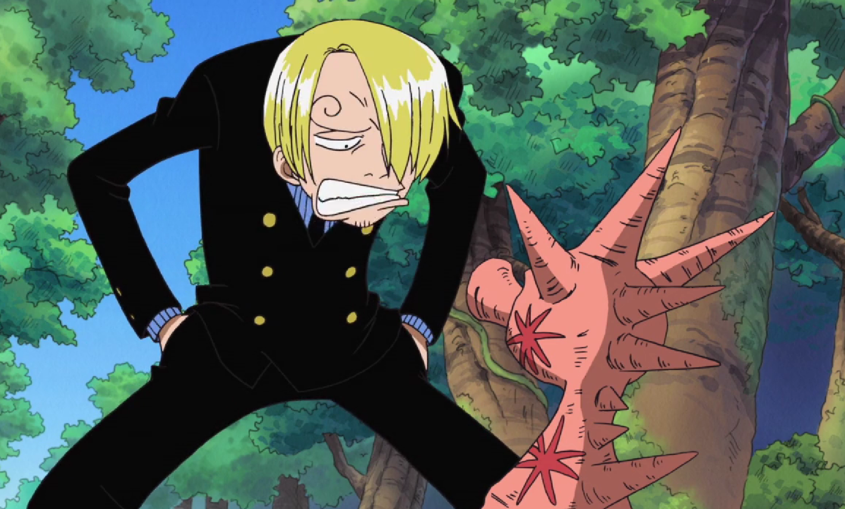 One Piece Oceans Dream Sanji Threatening The Seahorse