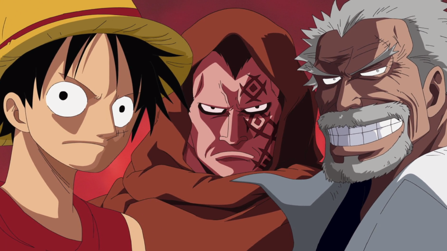 One Piece Post-Enies Lobby Luffy Dragon and Garp