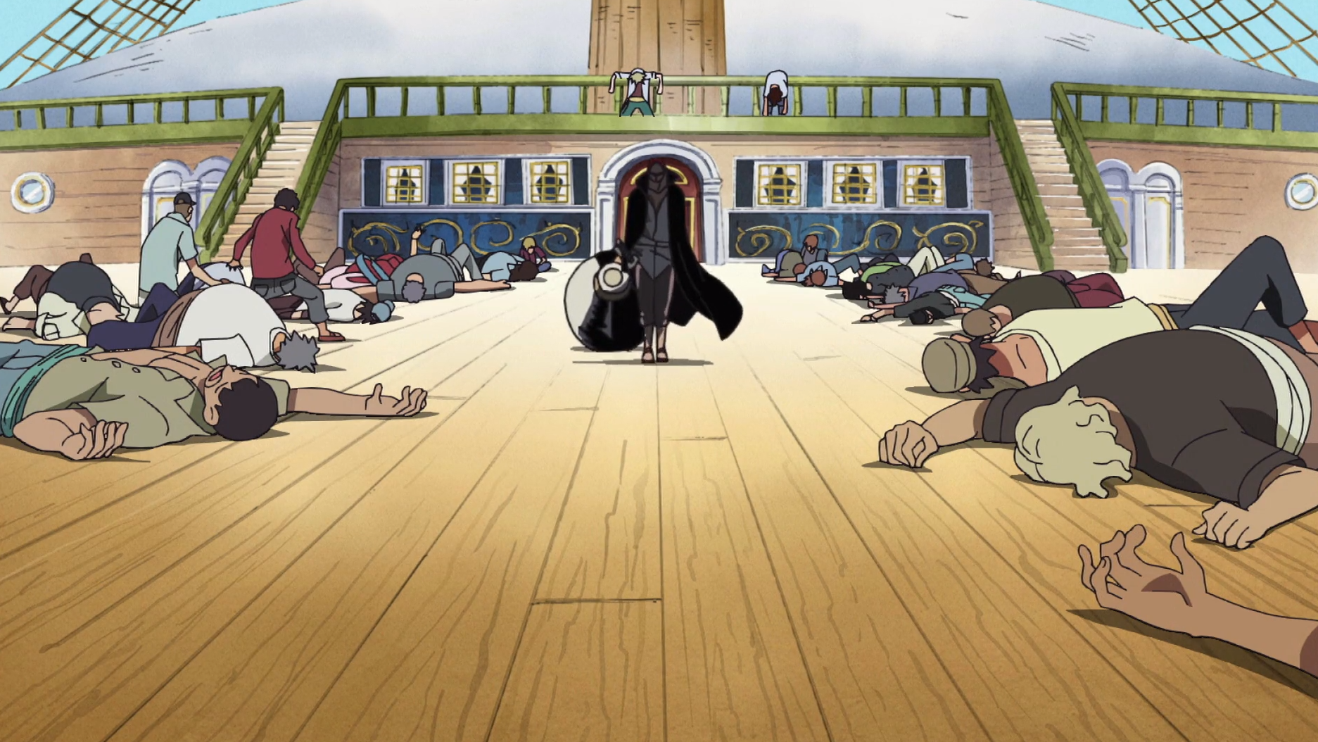 One Piece Post-Enies Lobby Shanks boards Whitebeard's ship