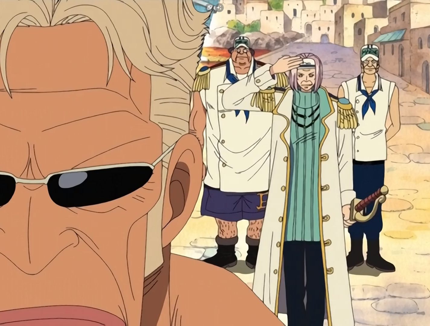 One Piece Present Day Pasqua Rapanui and all his friends are now marines