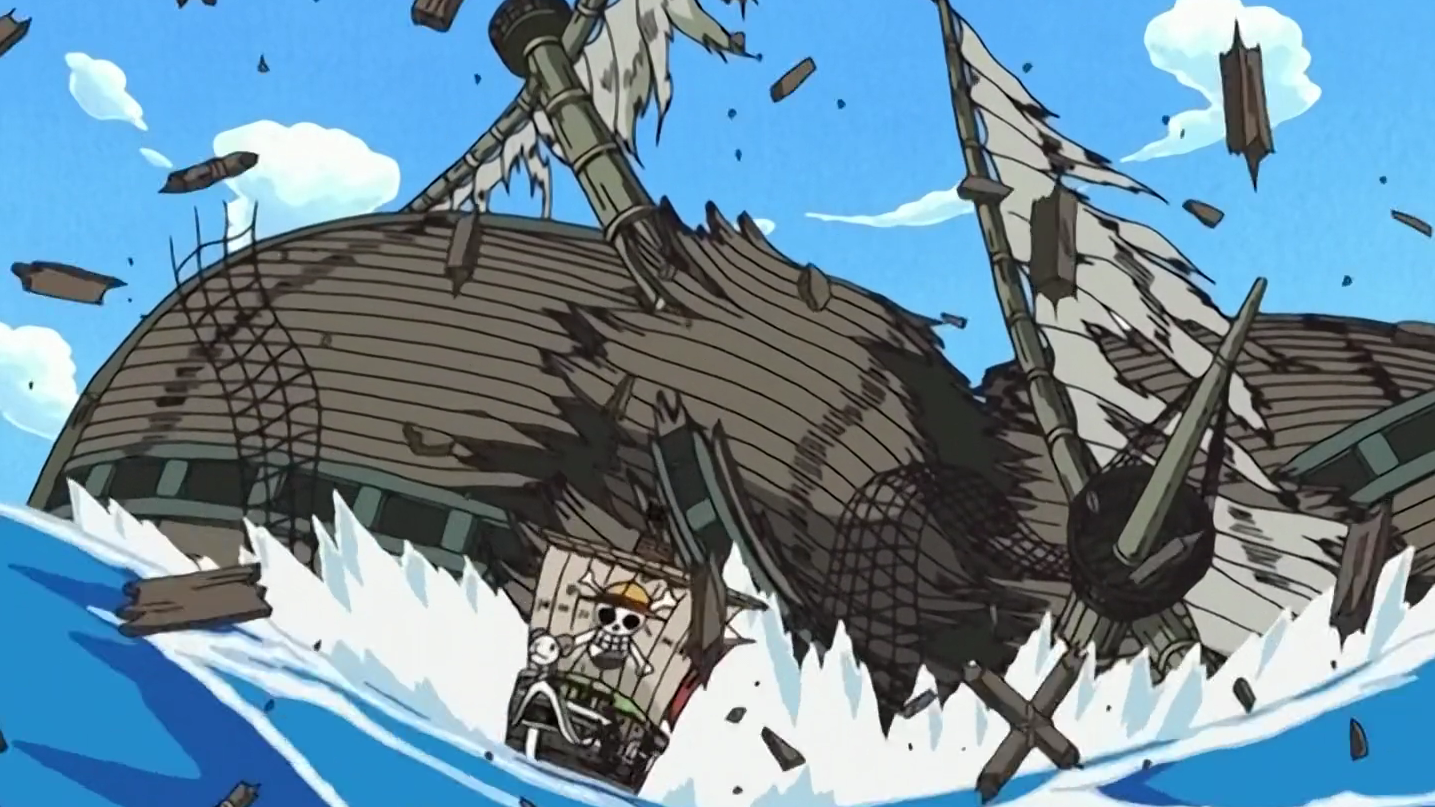 One Piece Sky Island Saga Jaya Arc A Giant Ship Falls From The Sky