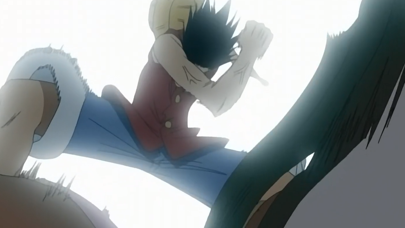 One Piece Sky Island Saga Jaya Arc Luffy Defeats Bellamy With One Punch