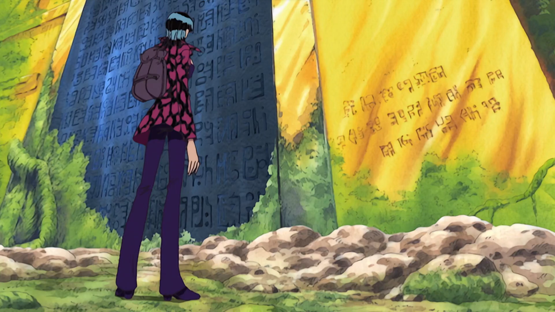 One Piece Sky Island Saga Skypiea Arc Nico Robin Reads The Message Gol D Roger Left Behind