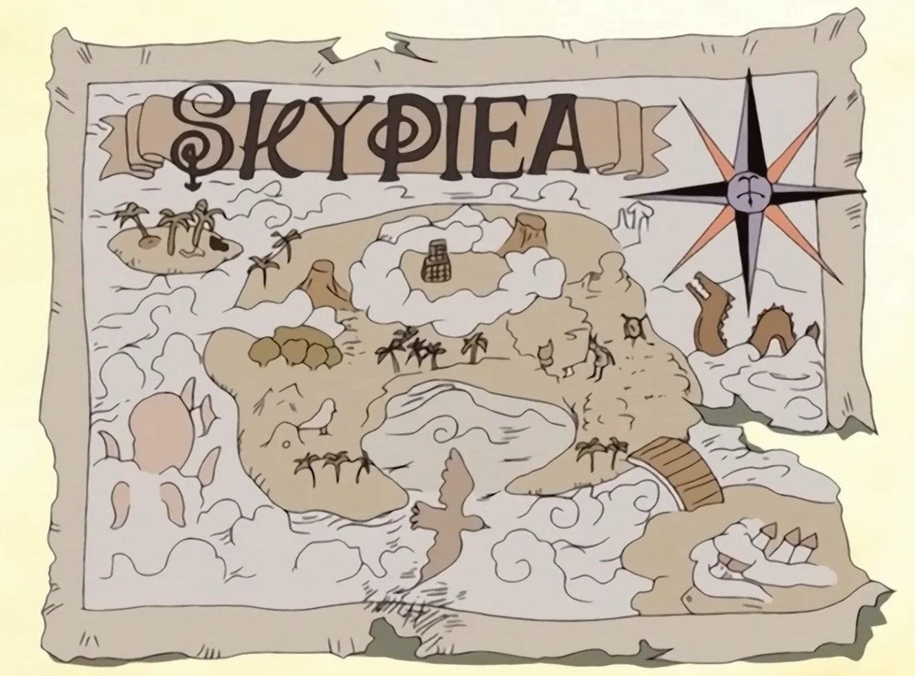 One Piece Skypiea Map