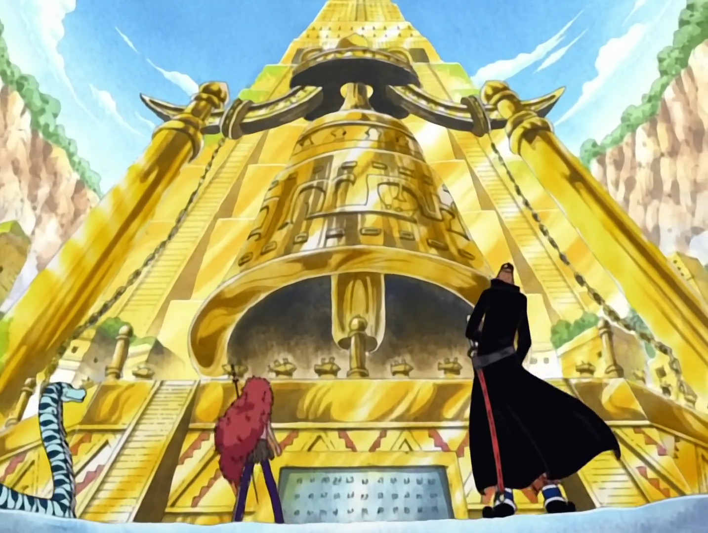 One Piece Skypiea Nolan and Kalgara at the City of Gold