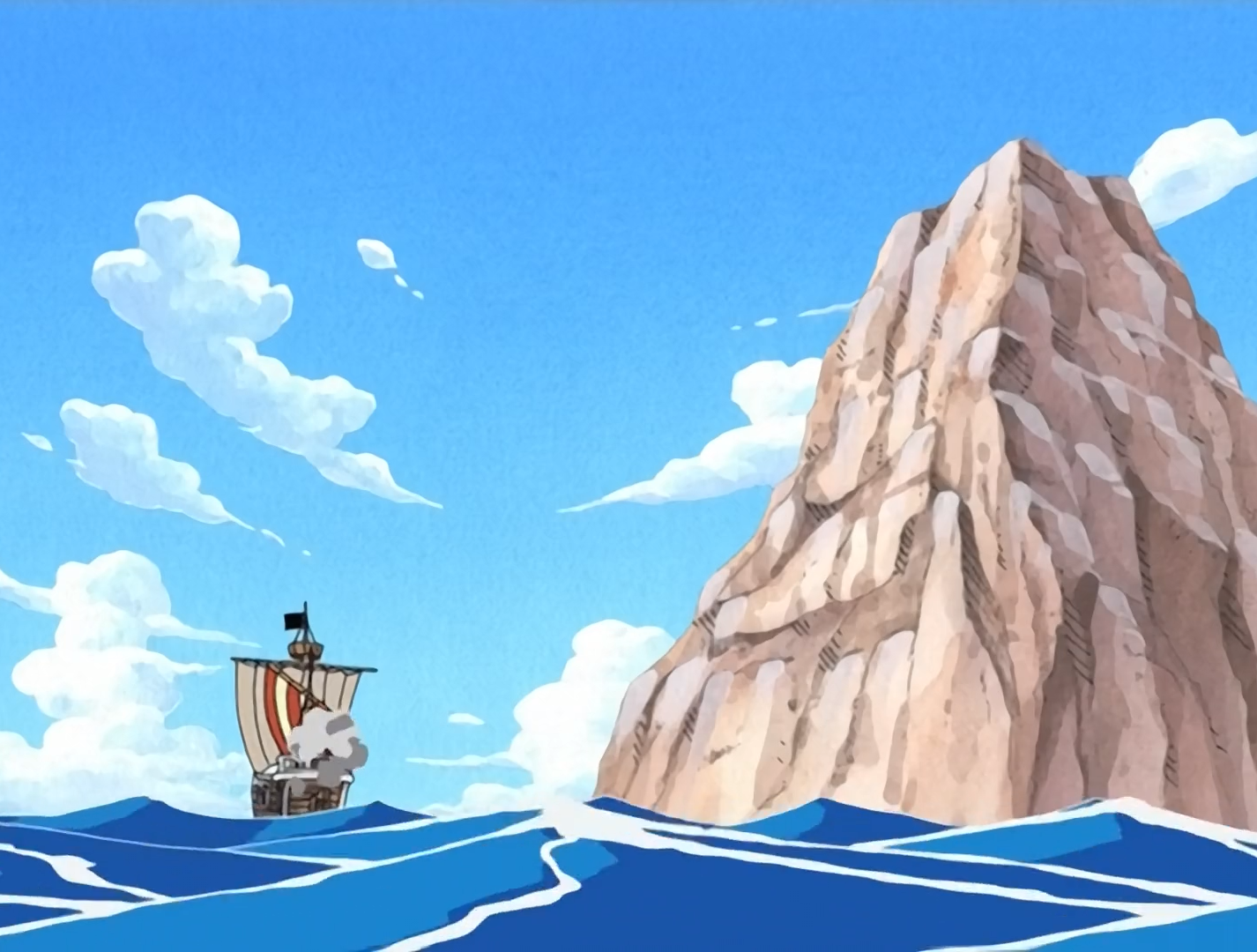 One Piece The Going Merry Usopp Practices Cannon Aim