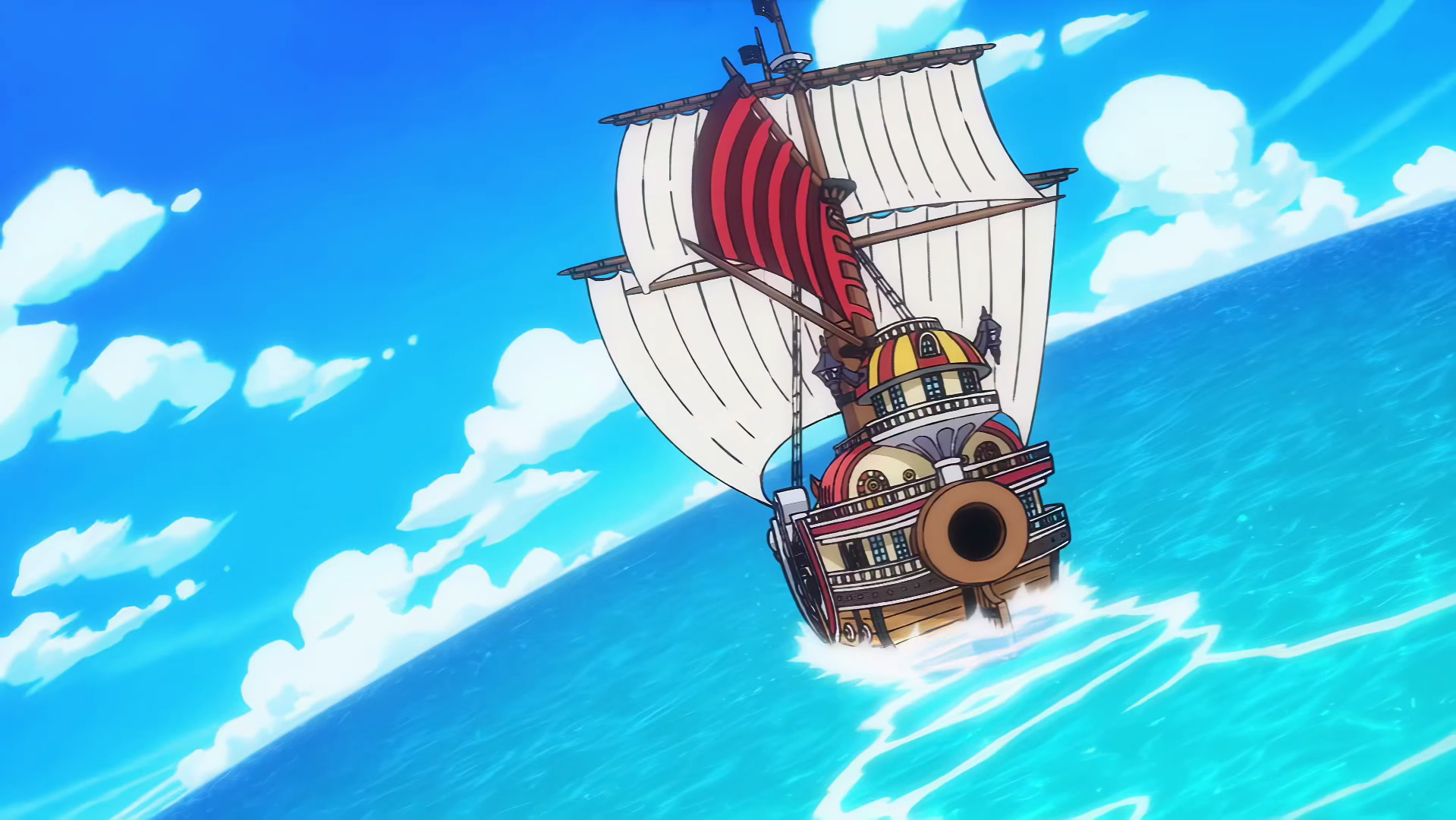 One Piece Thousand Sunny Straw Hats Sailing
