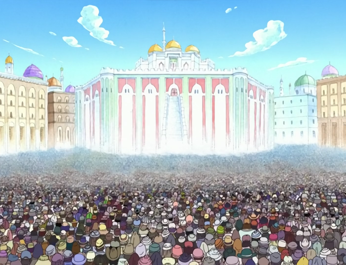 One Piece Vivi addresses the people of Arabasta as their Princess