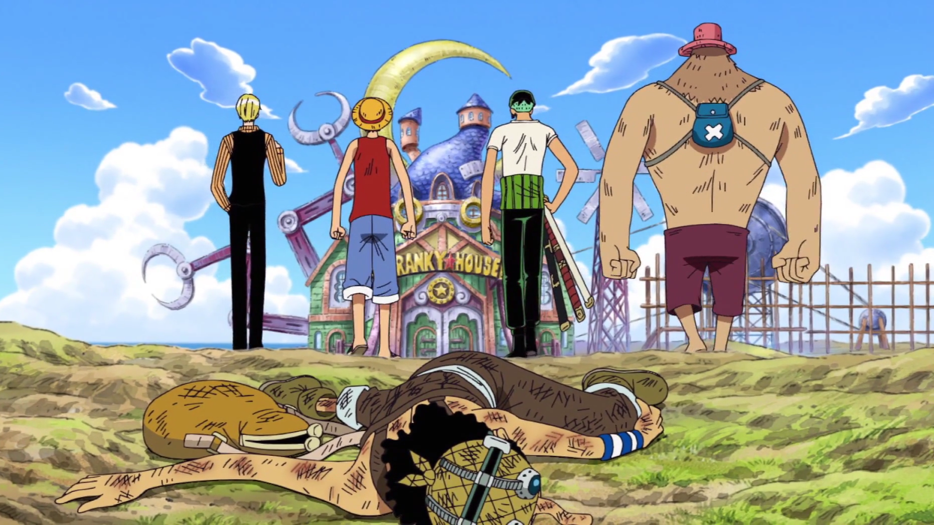 One Piece Water 7 Sanji Luffy Zoro Chopper Attack Franky's House
