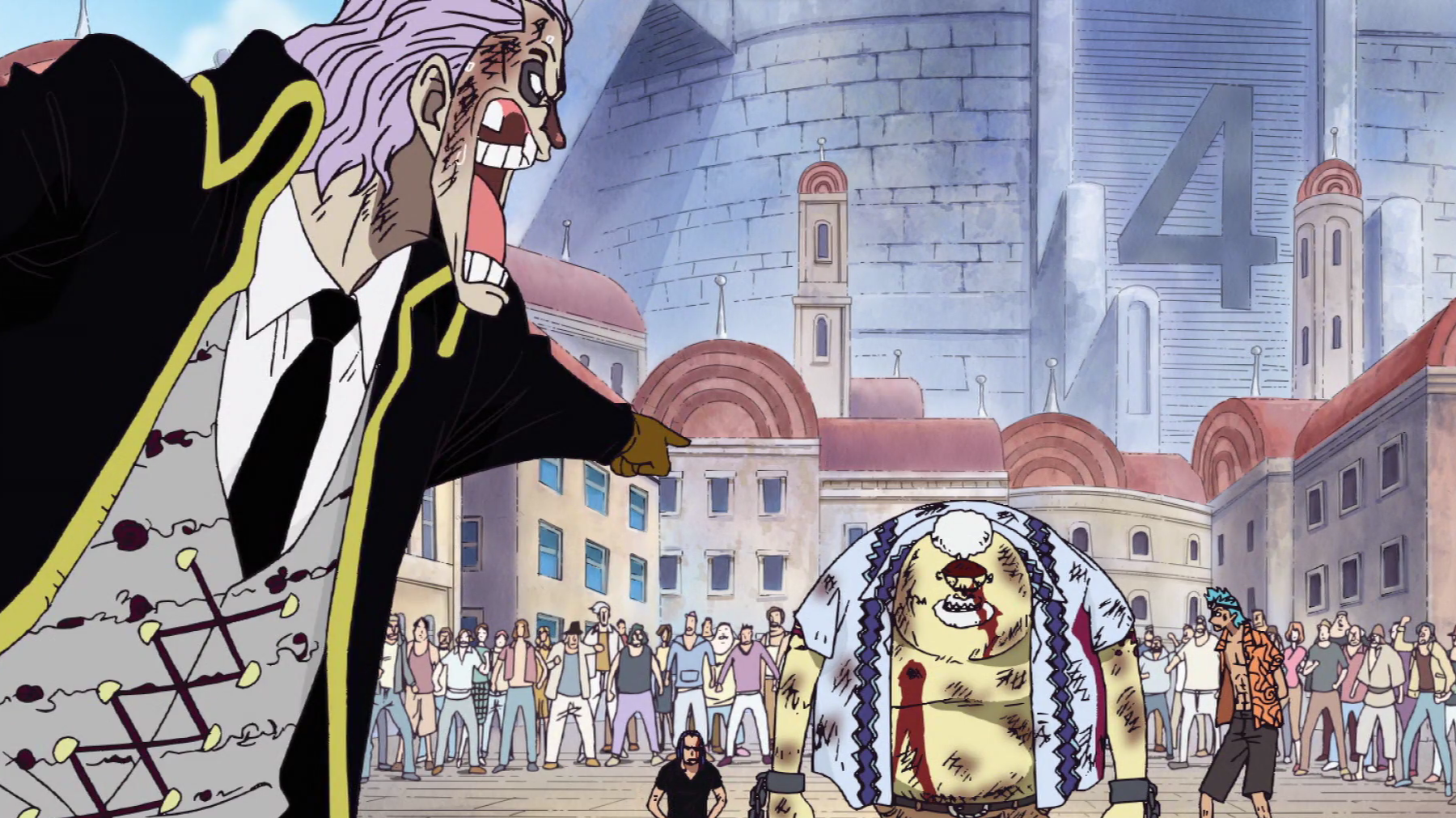 One Piece Water 7 Spandam Accuses Tom